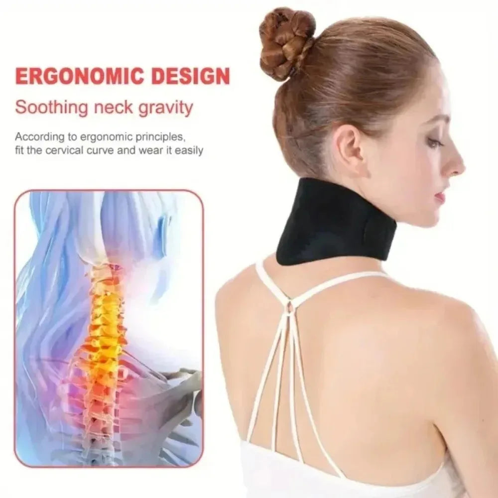 Heating  Neck Medium Soft Portable Cervical Pillow with Spontaneous Heat Therapy for Tingling, Pain