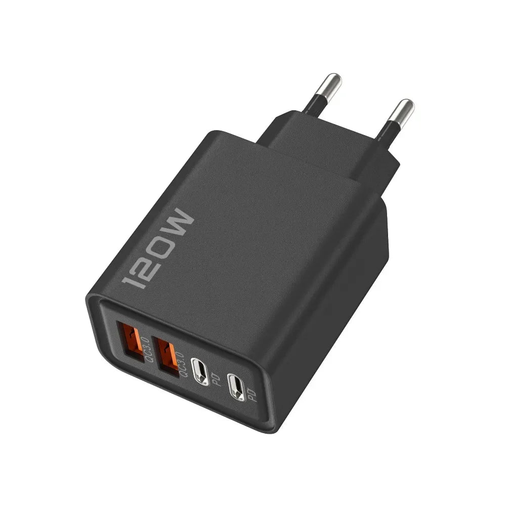 Phone Charger 120W Charging Quick USB Type C For iPhone 16 15 Xiaomi 14 Huawei Redmi Oneplus