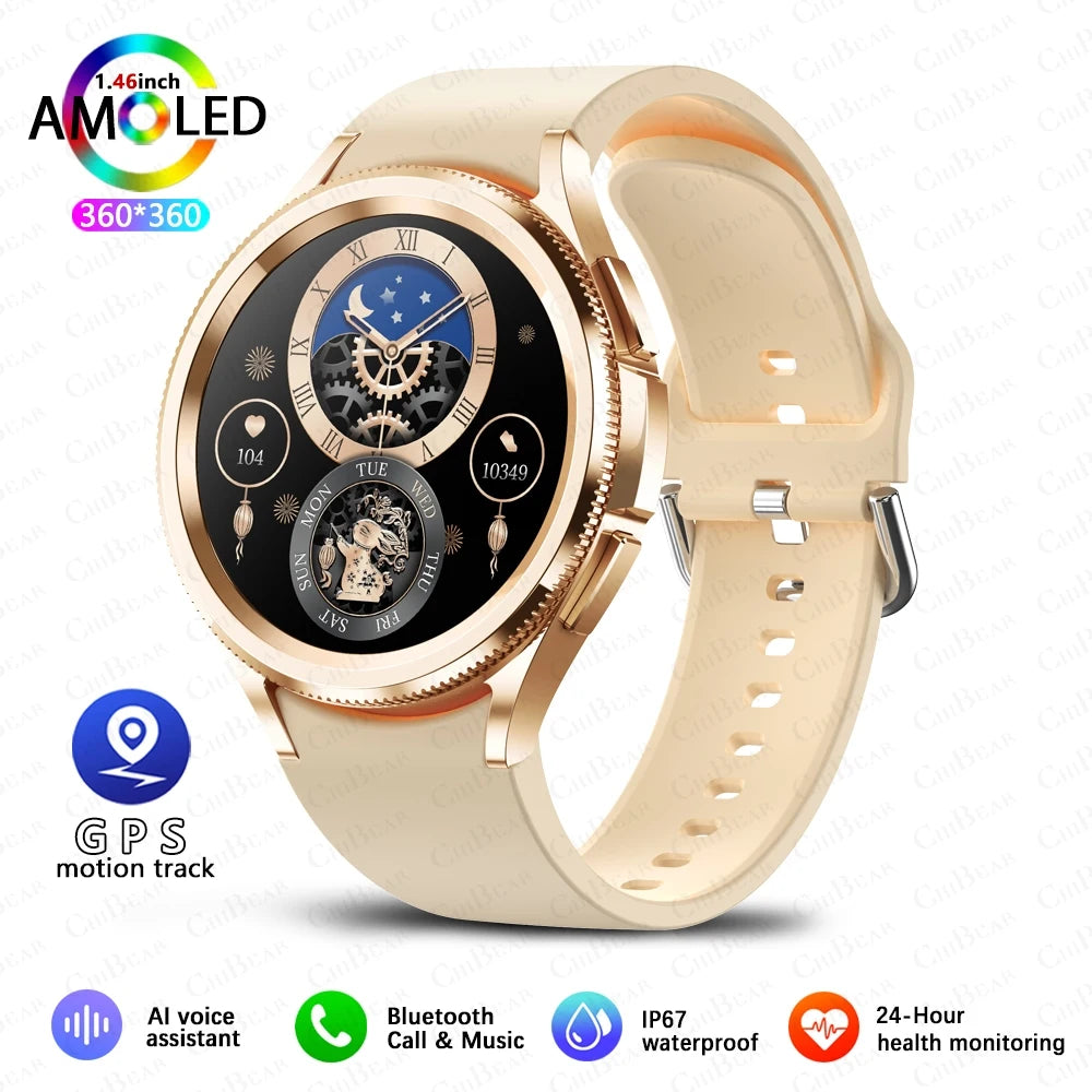 Watch 6 Classic Smartwatch Men GPS Outdoor Sports Health Heart Rate Monitor Waterproof Bluetooth Call Smart Watch 2025 New
