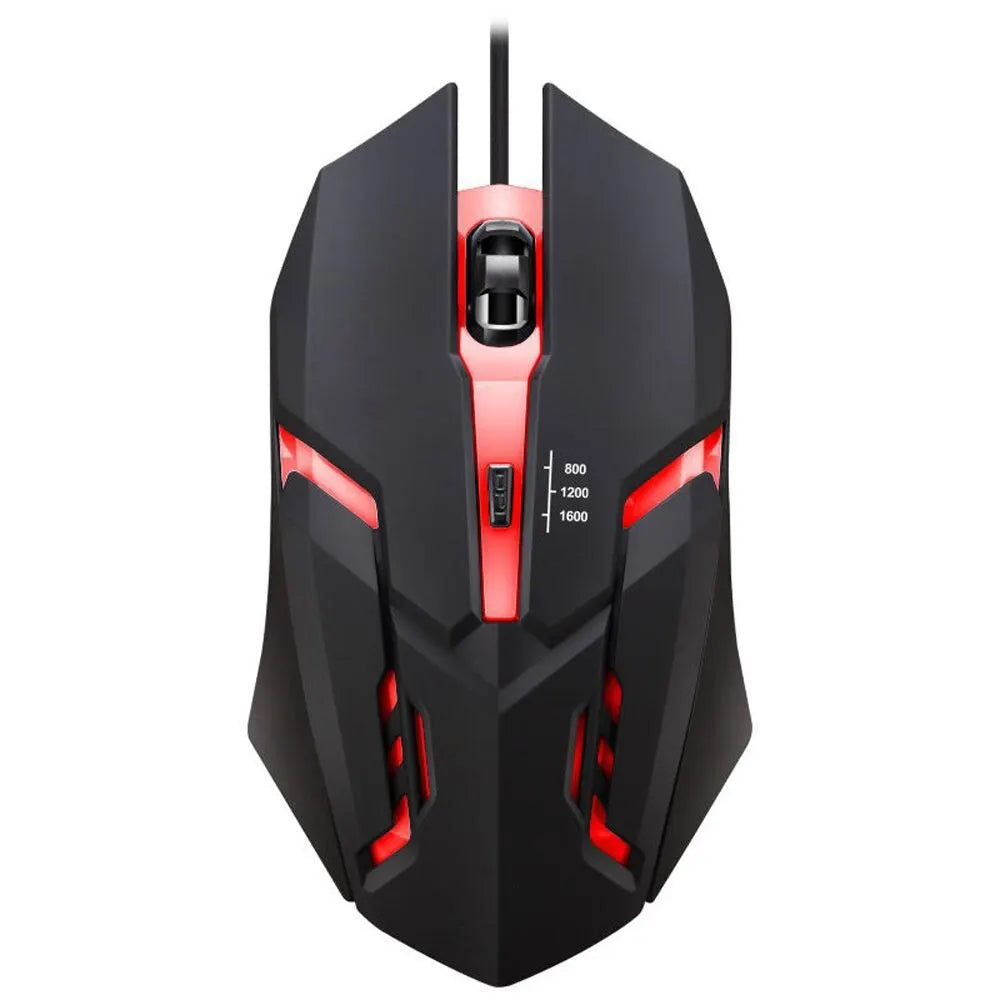 Gaming Mouse Ergonomic 2025 – 4-Button USB RGB for PC & Laptop