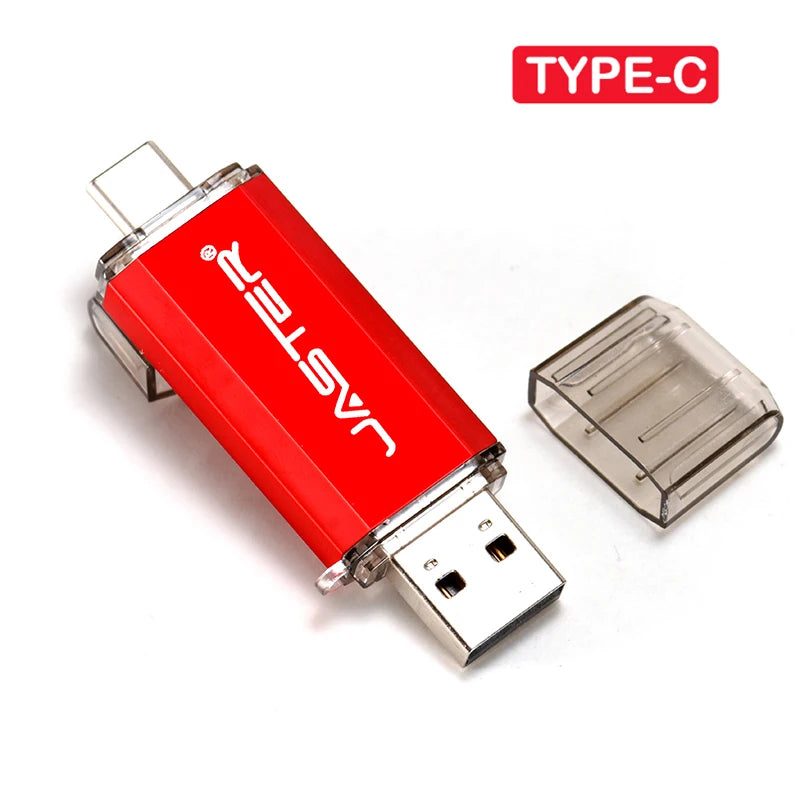 JASTER USB Type-C OTG Flash Drive 4GB-128GB High Speed