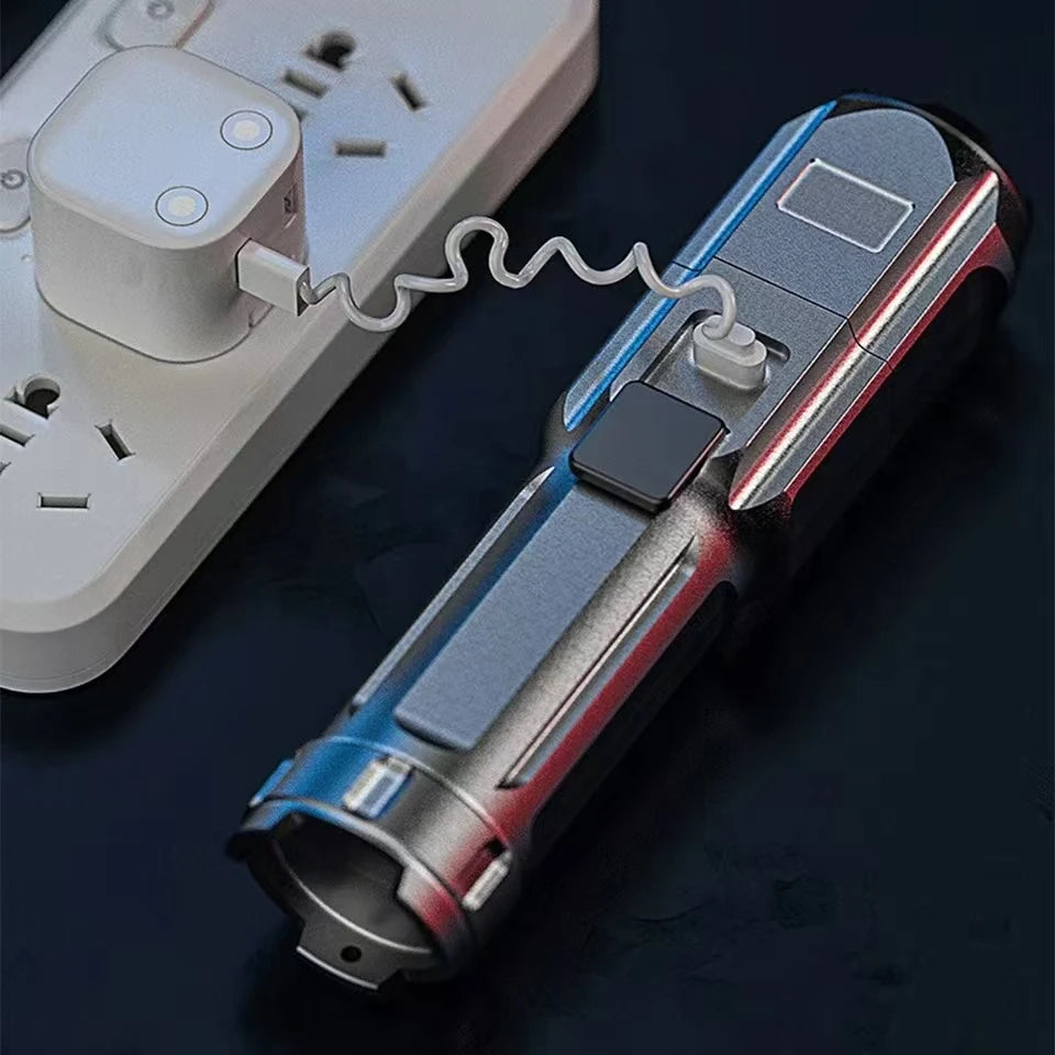 Mini Purple light Very Strong Led Flashlight High Power Rechargeable Flashlights Ultra Powerful Flashlight With Charging Torch