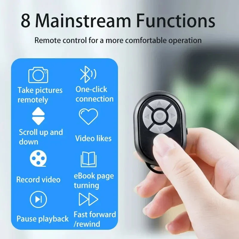 Bluetooth Remote Shutter – Universal Selfie & Camera Controller