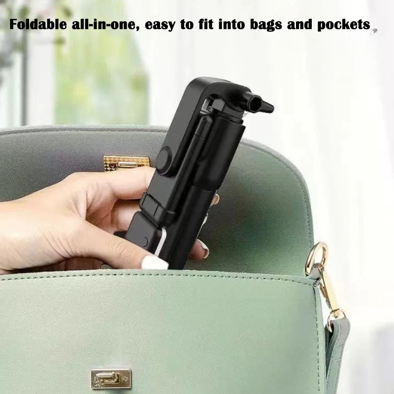 Live Phone Holder  Bluetooth Selfie Stick Tripod Stand with Fill Light Remote Shutter Tripod For iPhone Samsung Xiaomi