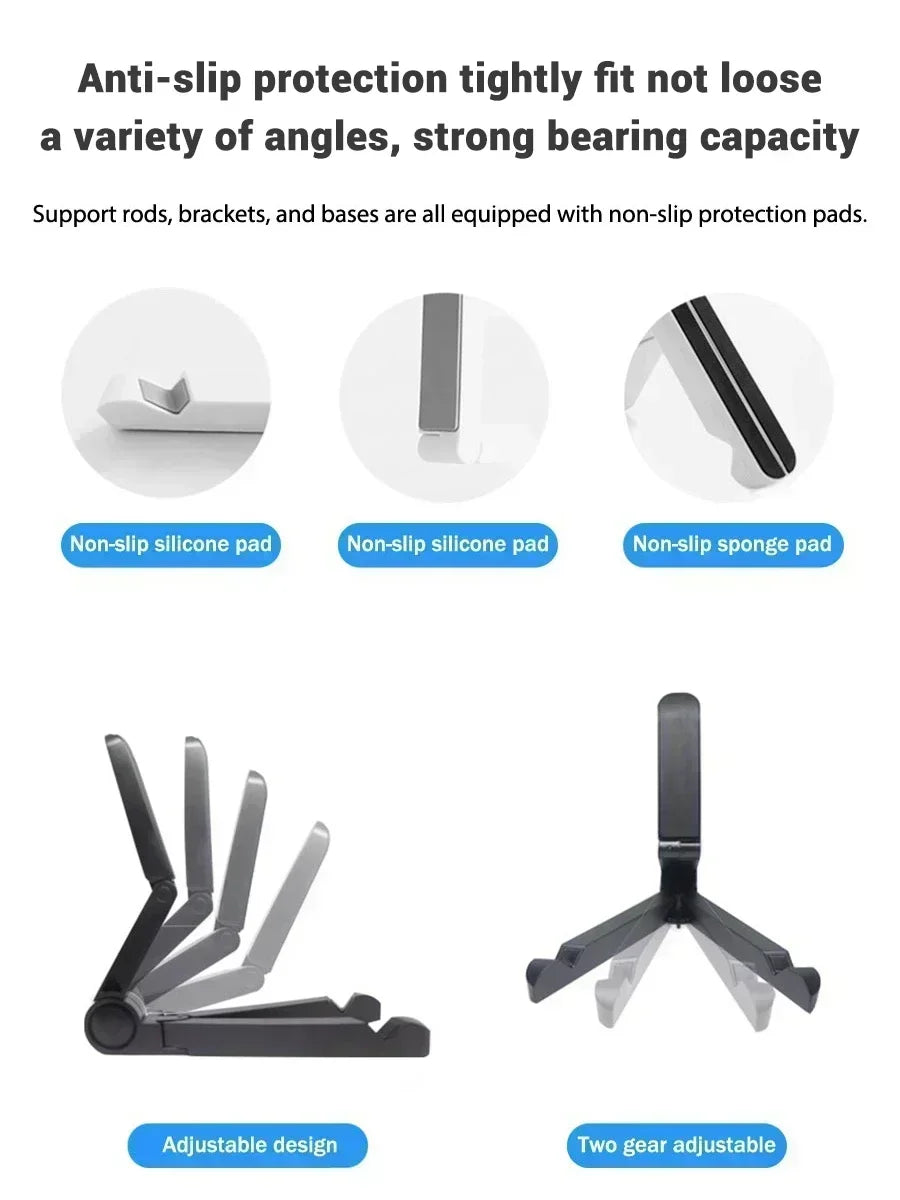 Foldable Adjustable Tablet & Phone Stand – Universal Holder for iPad, Samsung, Xiaomi, Huawei