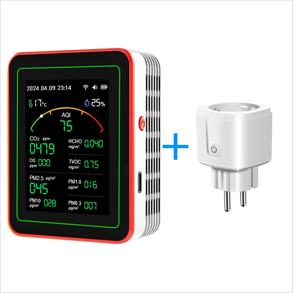 WiFi Air Quality Monitor, Temperature & Humidity for Home and Office