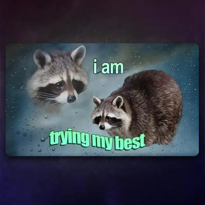 The Magic Gathering Playmat Funny Meme Mousepad MTG TCG  Mouse Pad Office Desk Mat for Work Game Mini PC Laptop Cute Rug Carpet