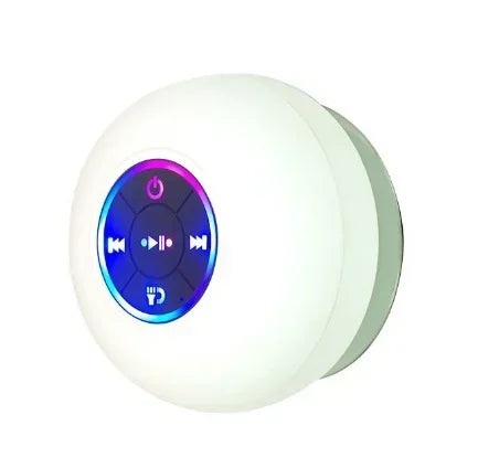 New bathroom waterproof wireless LED suction Cup Mini Bluetooth speaker Portable outdoor sports stereo speakers