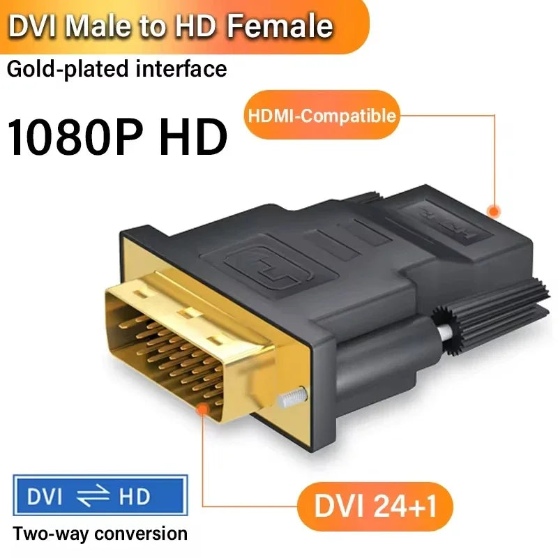 DVI to HDMI Adapter – Video Converter for PC & HDTV