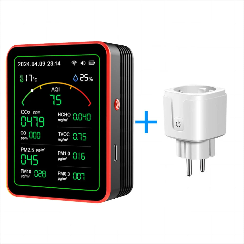 WiFi Air Quality Monitor, Temperature & Humidity for Home and Office