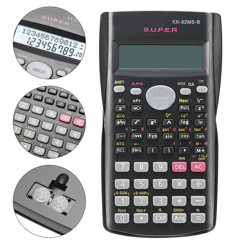 Scientific Calculator with 240 Functions and 2-Line Screen Multi-purpose Portable