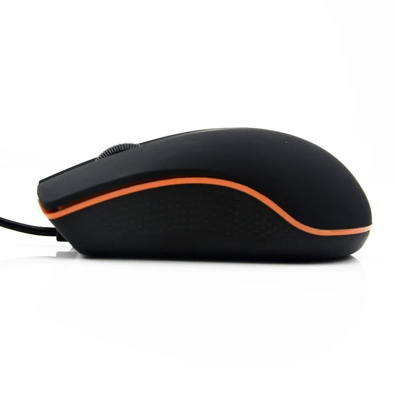 Ultra-Thin Mini USB 3D Optical Gaming Mouse – 1200 DPI Wired Mouse for Laptop, Notebook, PC, and MacBook