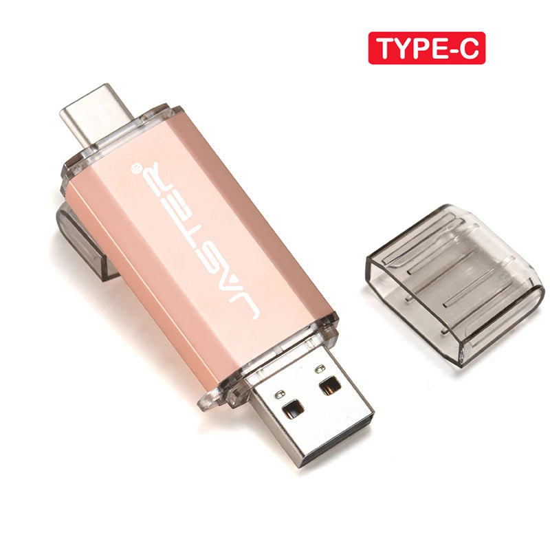 JASTER USB Type-C OTG Flash Drive 4GB-128GB High Speed