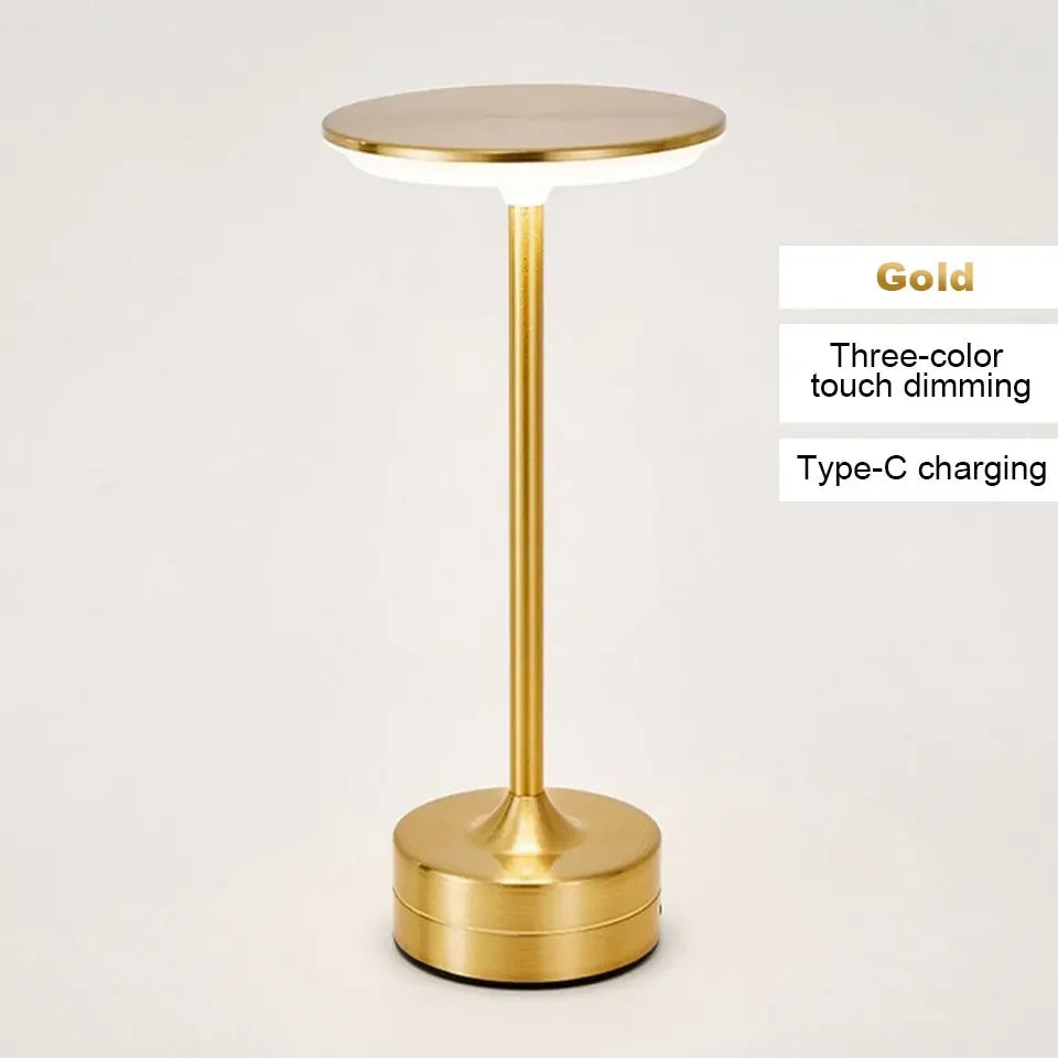 Wireless LED Table Lamp Touch Sensor Desktop Night Light USB Rechargeabl Portable Bedroom Night Light Reading Lamps Decor Light