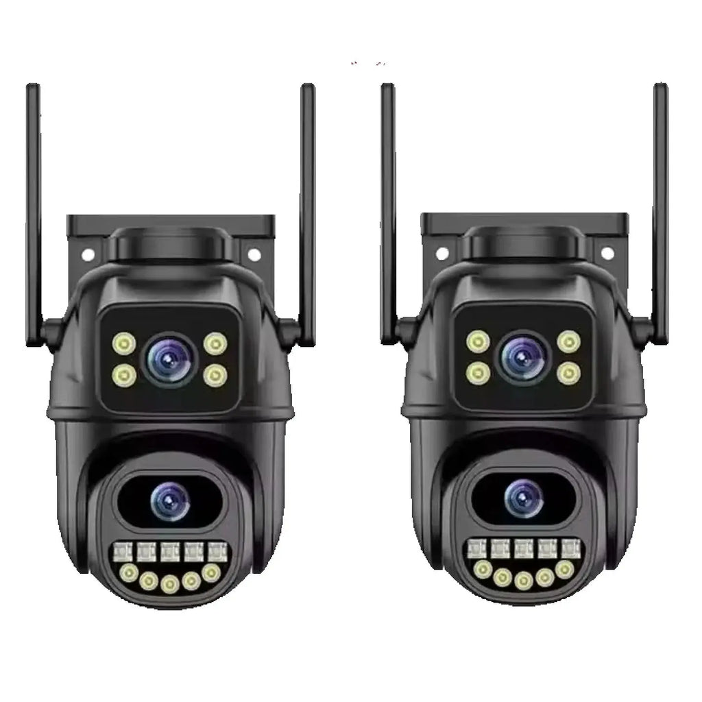 4K 8MP WiFi Surveillance Camera with AI Human Detection, Dual Lens & 4X Digital Zoom