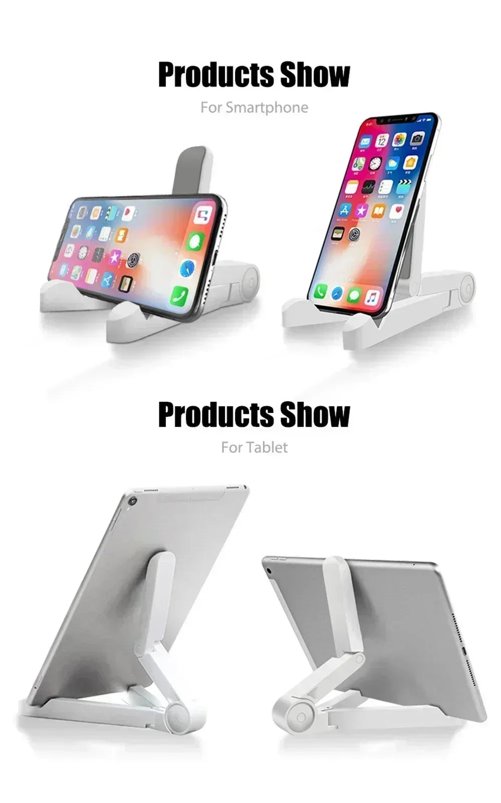 Foldable Adjustable Tablet & Phone Stand – Universal Holder for iPad, Samsung, Xiaomi, Huawei