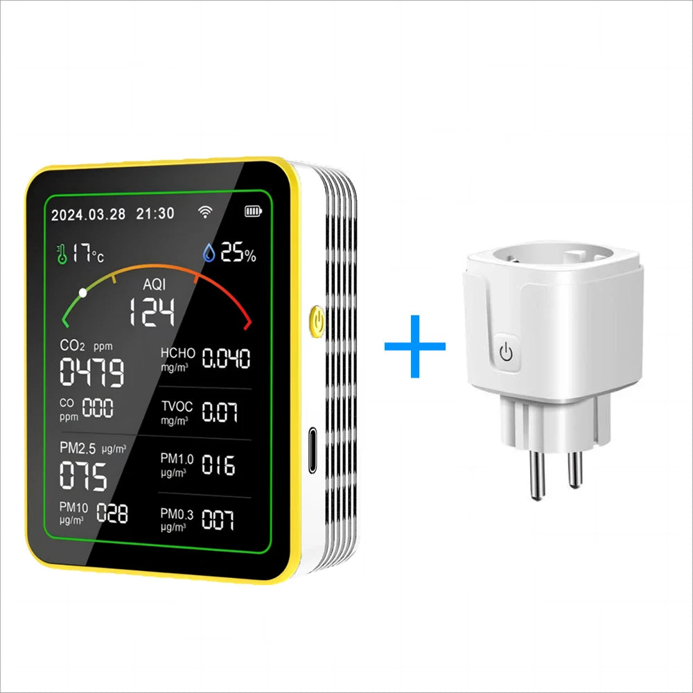 WiFi Air Quality Monitor, Temperature & Humidity for Home and Office