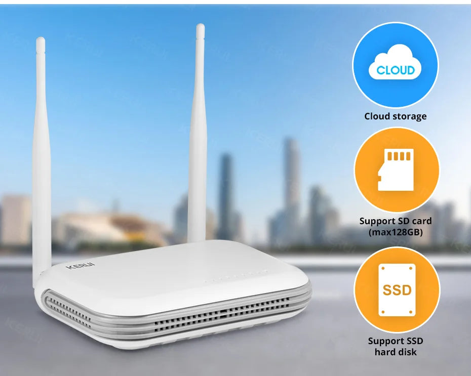 3MP/5MP/2K 8CH WiFi Network Video Recorder (NVR) for Home Security Cameras