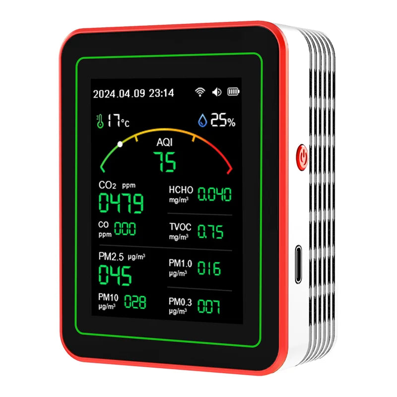 WiFi Air Quality Monitor, Temperature & Humidity for Home and Office