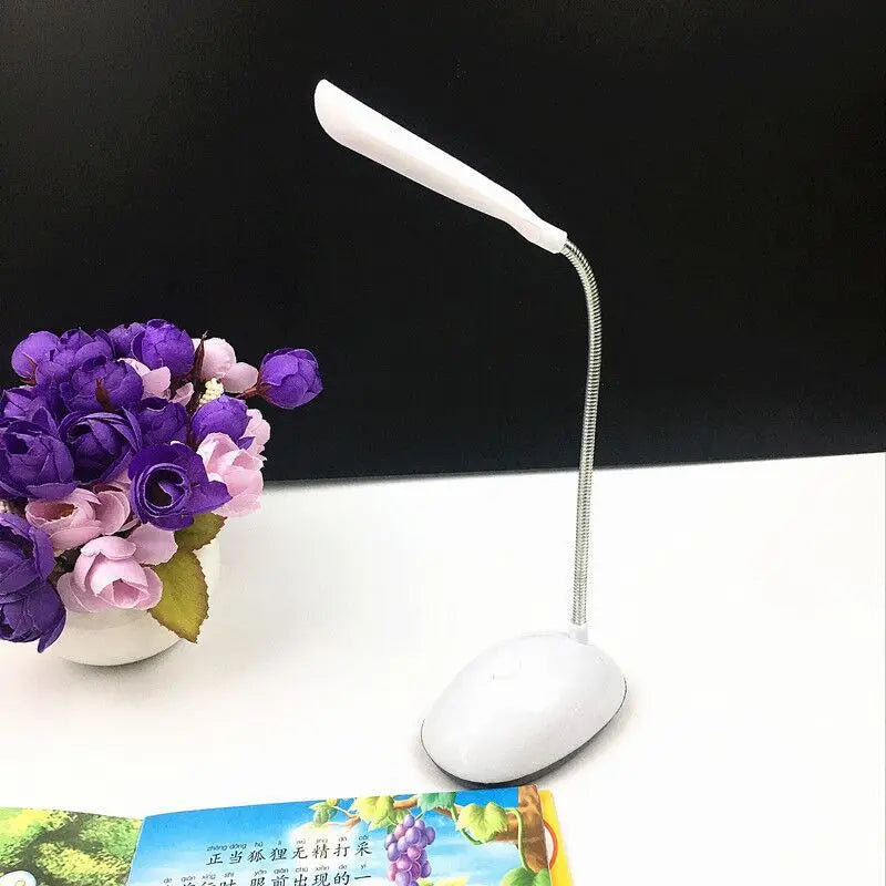 LED Reading Desk Light Folding Eye Protection Book Light AAA Battery Powered Night Lamp Bedroom Bedside Study Travel Lighting