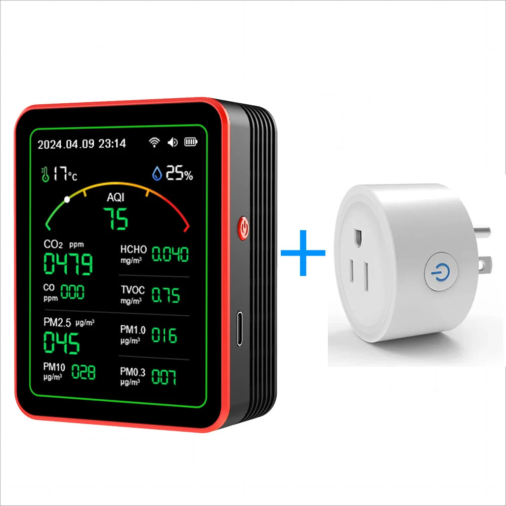 WiFi Air Quality Monitor, Temperature & Humidity for Home and Office