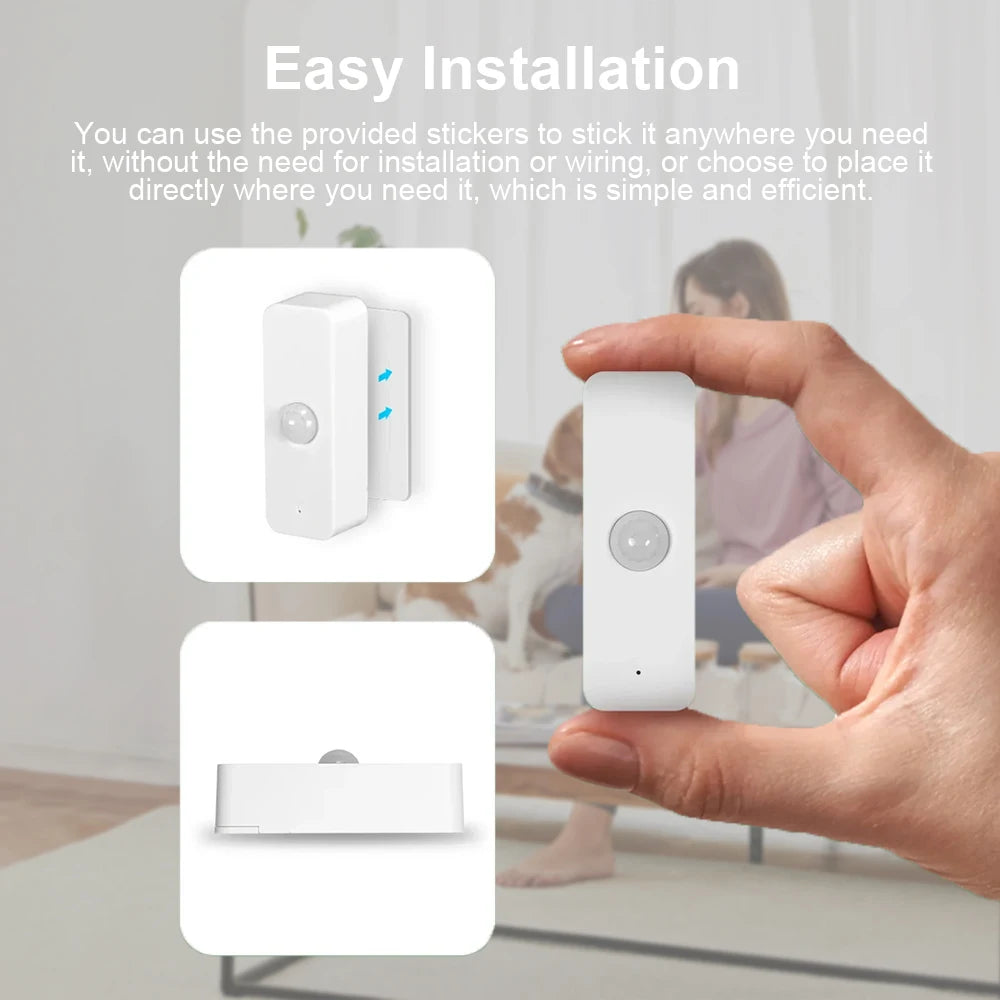 Smart WiFi Infrared Motion Sensor for Home, Compatible with Alexa and Google Home