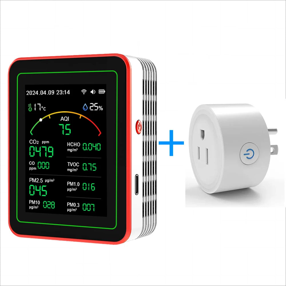 WiFi Air Quality Monitor, Temperature & Humidity for Home and Office