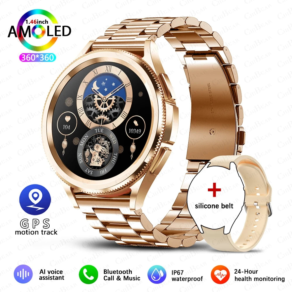 Watch 6 Classic Smartwatch Men GPS Outdoor Sports Health Heart Rate Monitor Waterproof Bluetooth Call Smart Watch 2025 New