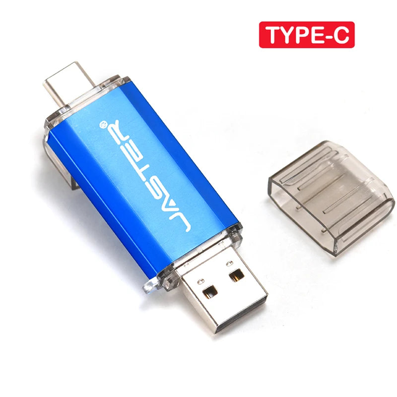 JASTER USB Type-C OTG Flash Drive 4GB-128GB High Speed