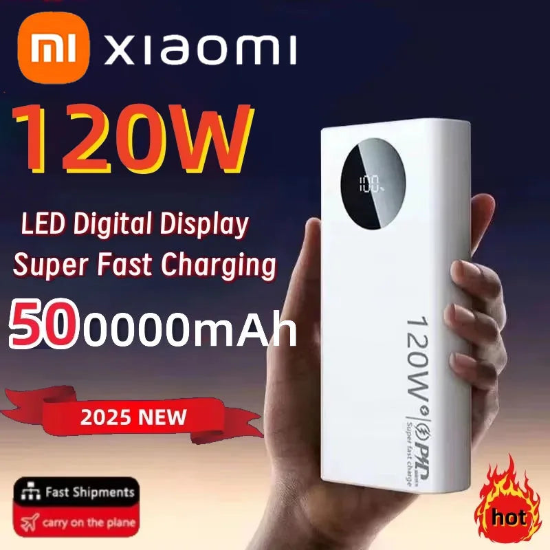 Xiaomi 120W 500000mAh High Capacity Power Bank Fast Charging Powerbank